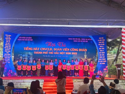 Công đoàn Trường mầm non Tuổi Xanh hưởng ứng Hội thi Tiếng hát CNVCLĐ năm 2022