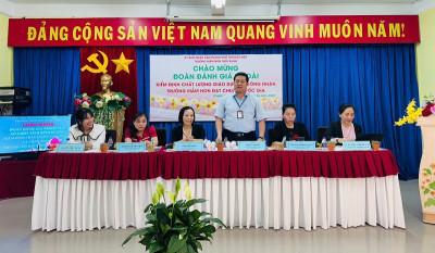 TRƯỜNG MẦM NON TUỔI XANH ĐÓN ĐOÀN ĐÁNH GIÁ NGOÀI CỦA SGDĐT, TỈNH BÌNH DƯƠNG