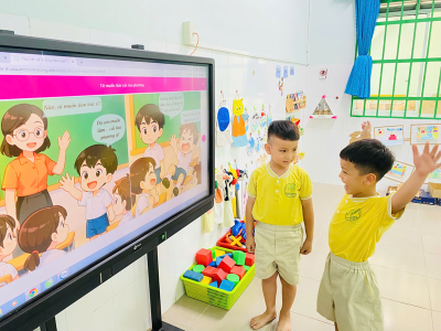 Đẩy mạnh thư viện số – mở rộng cánh cửa tri thức cho trẻ mầm non!