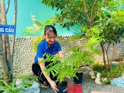 Trường Mầm non Tuổi Xanh xây dựng môi trường học đường xanh – sạch – đẹp – thân thiện.